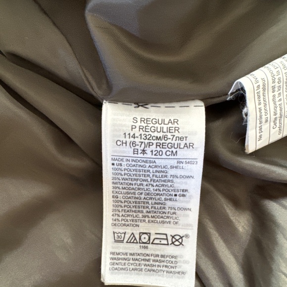 Girls Gap down winter coat - Picture 4 of 6